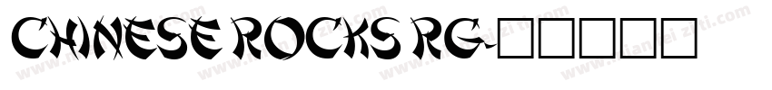 chinese rocks rg字体转换
